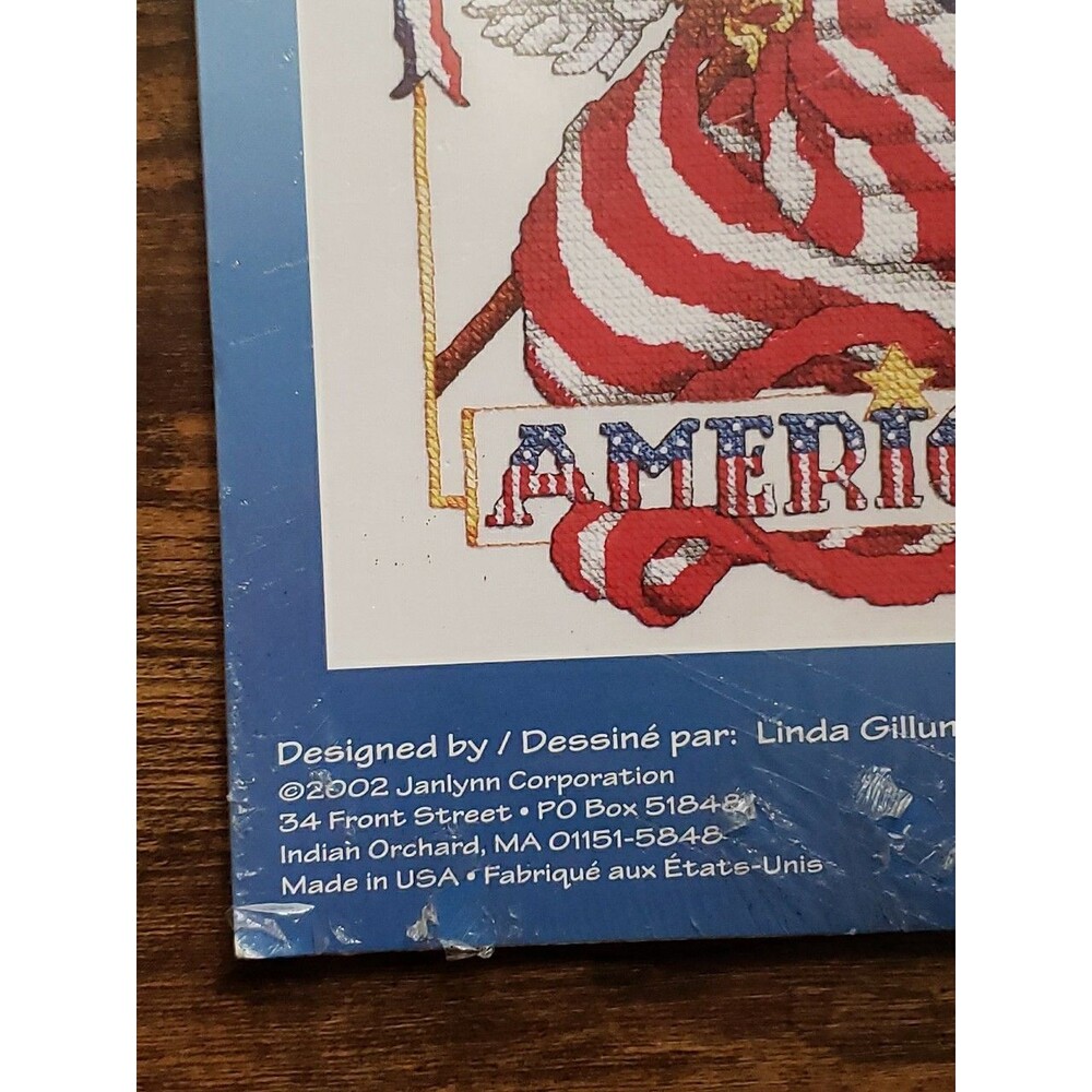 Janlynn GOD BLESS AMERICA Counted Cross Stitch Kit # 023-NEW 10” X 13” - Picture 3 of 5